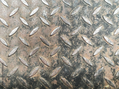 Black metal steel surfacebackground with copy space