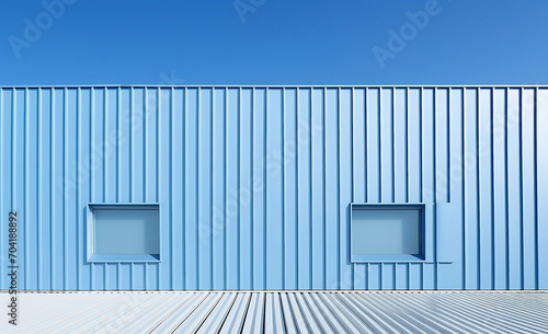 Blue Sky Shipping Container 