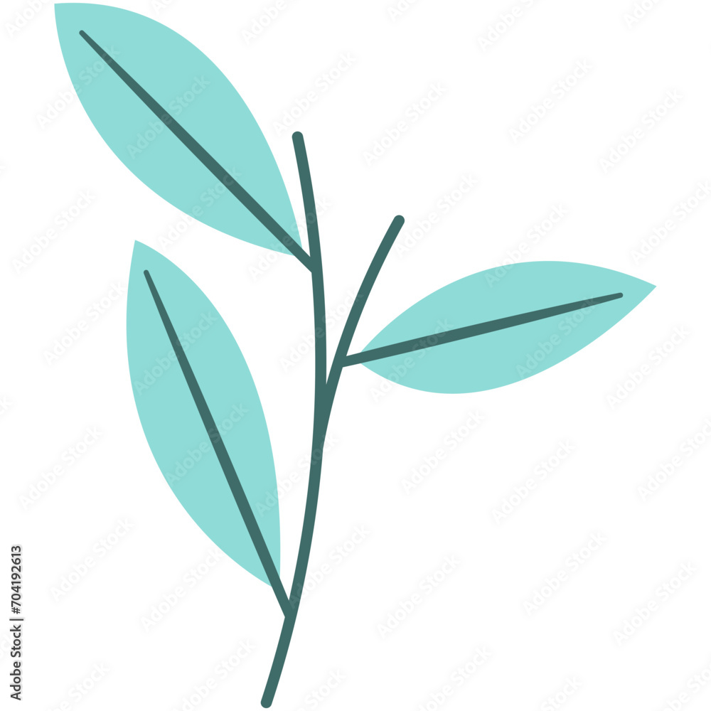 Obraz premium Floral vector illustration. Colorful flat vector illustration with floral theme.
