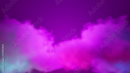 Animated multicolored smoke motion on a multicolored background in 4k horizontal video animation footage photo