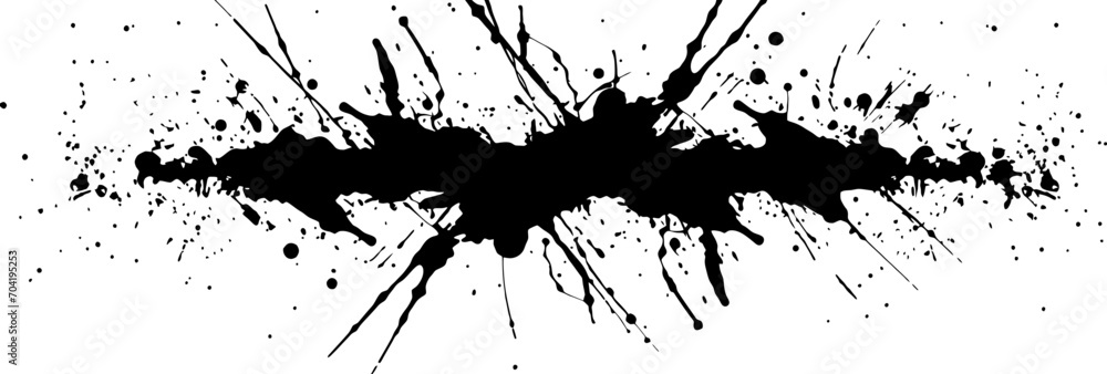 Obraz premium Ink brush splatter effect