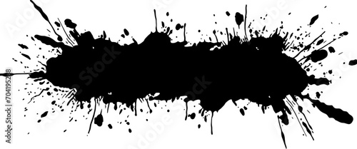 Ink brush splatter effect