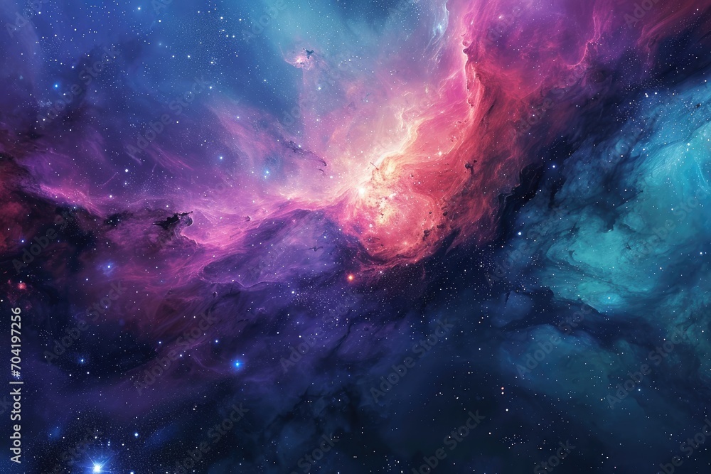 Obraz premium Dynamic galaxy vista for your design exploration