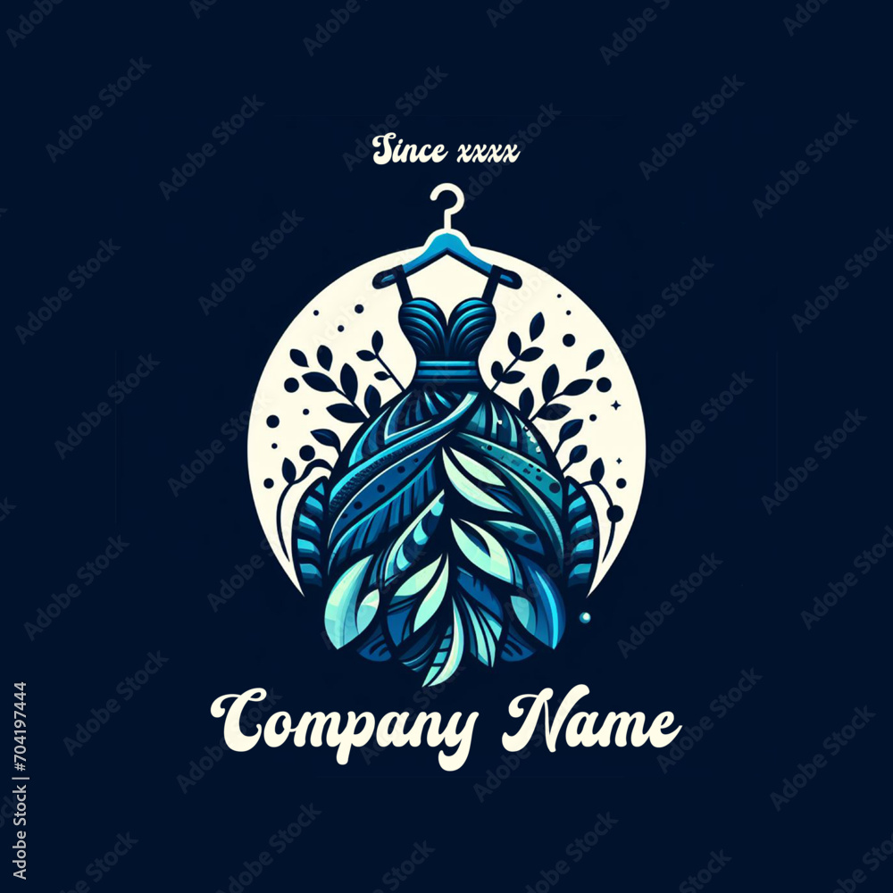 Naklejka premium Dress Company Logo for start-up