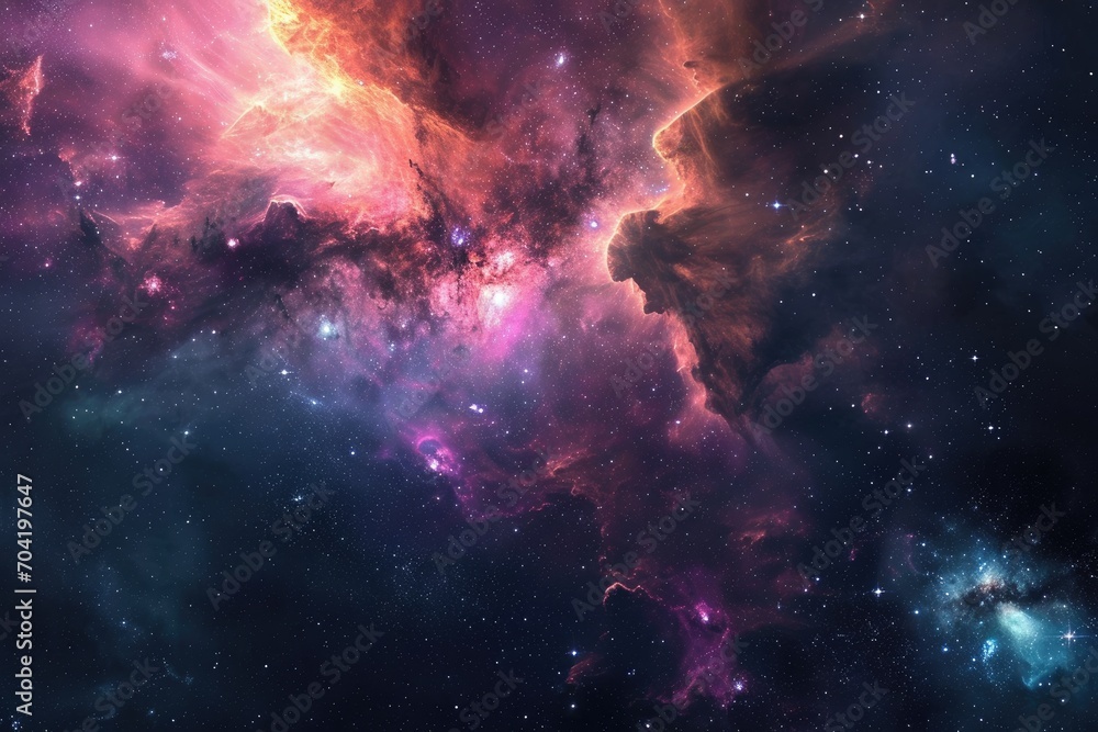 Vibrant astral background for your artistic vision