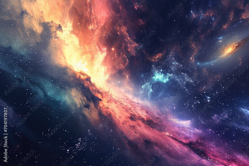 Fototapeta premium Exquisite space theme for your design inspiration