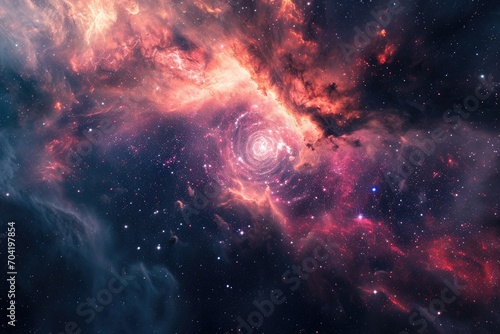 Stunning and colorful galaxy backdrop for your design