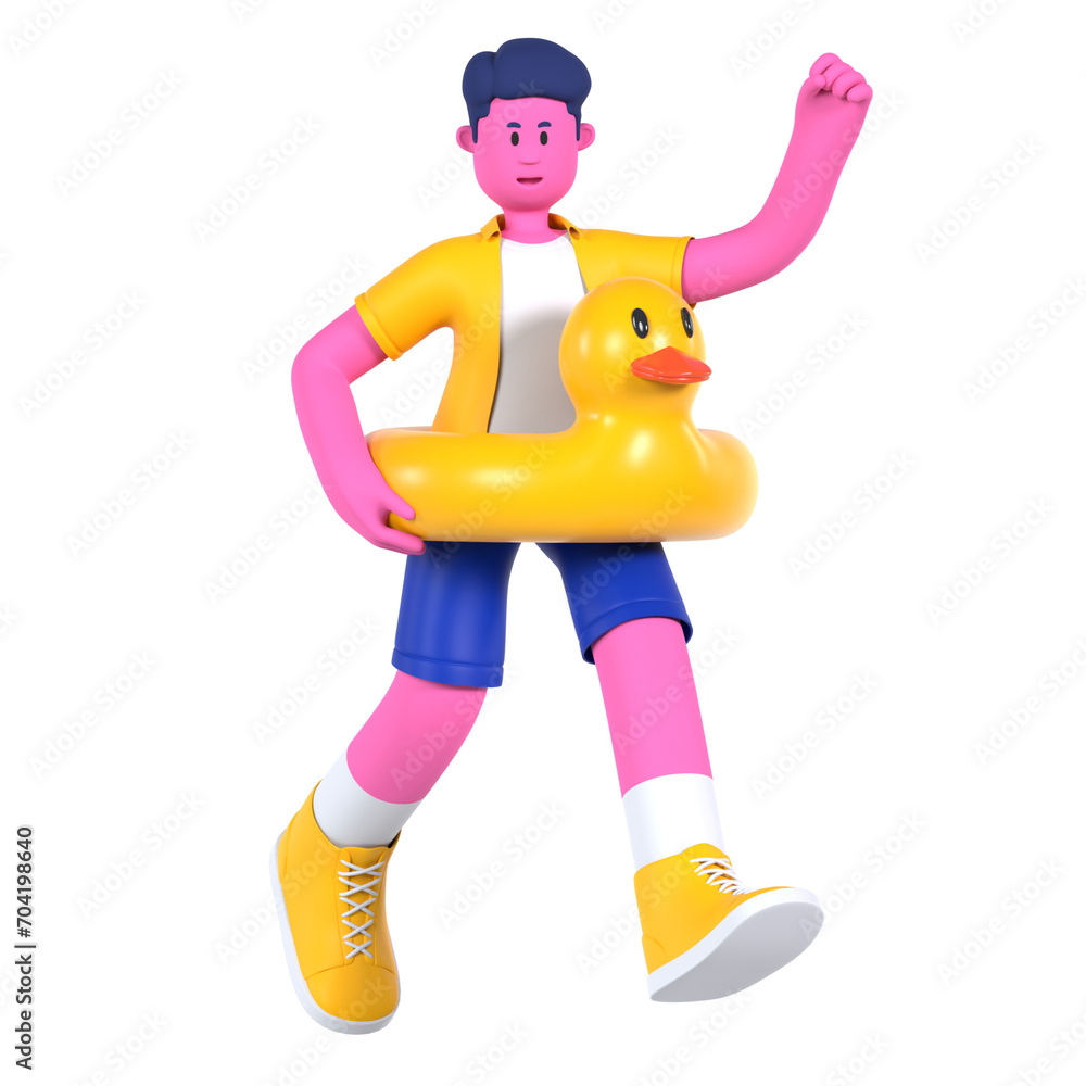 Boy With Rubber Duck Travel Holiday Vacation Boy With Rubber Duck Travel Holiday Vacation