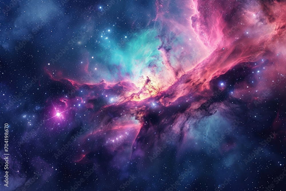 Vibrant astral background for your artistic vision