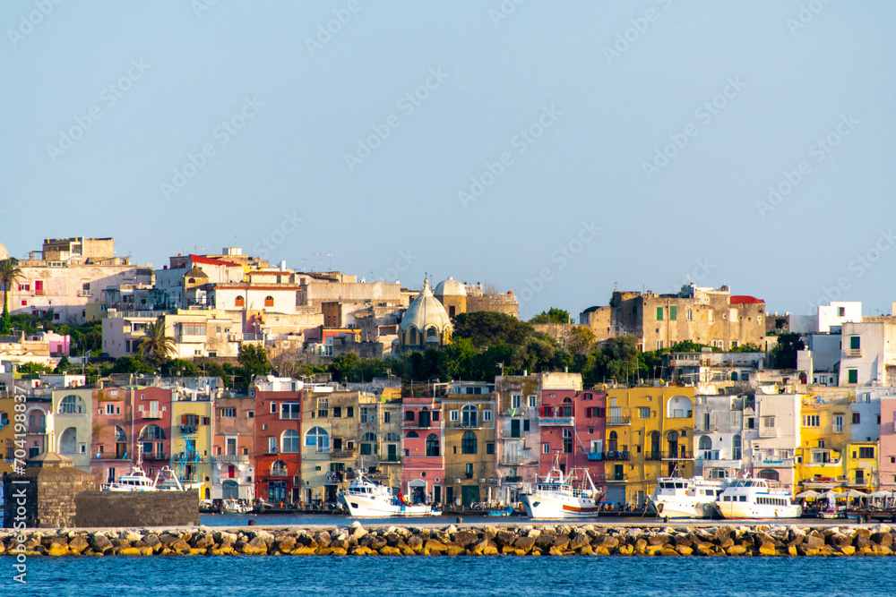 Naklejka premium Island Town of Procida - Italy