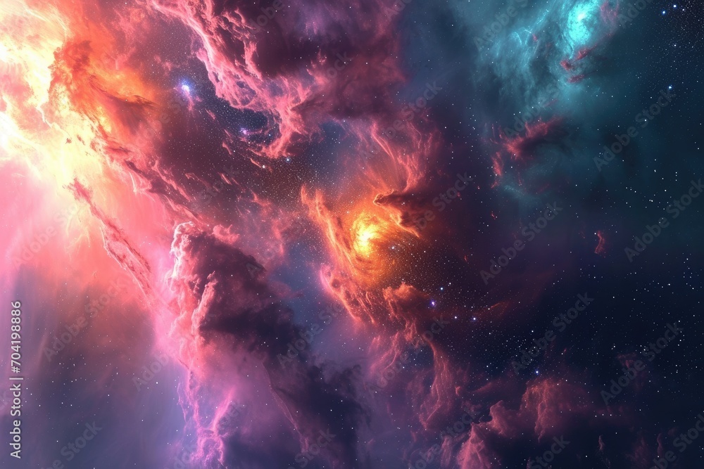 Amazing galaxy vista for your design exploration