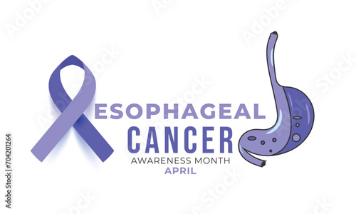 Esophageal Cancer Awareness Month. background, banner, card, poster, template. Vector illustration.