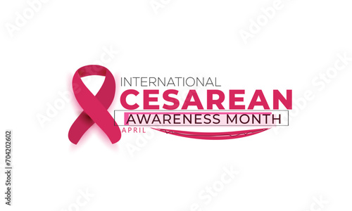 International Cesarean Awareness Month. background, banner, card, poster, template. Vector illustration.