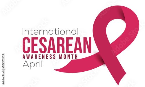International Cesarean Awareness Month. background, banner, card, poster, template. Vector illustration.
