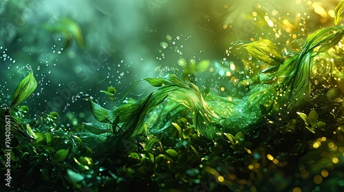 Abstract Green Background Template Beautiful, Wallpaper Pictures, Background Hd