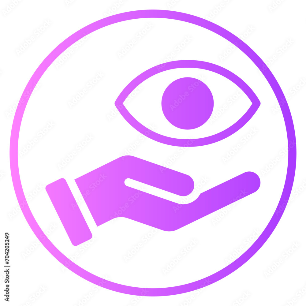 eye gradient icon eye gradient icon