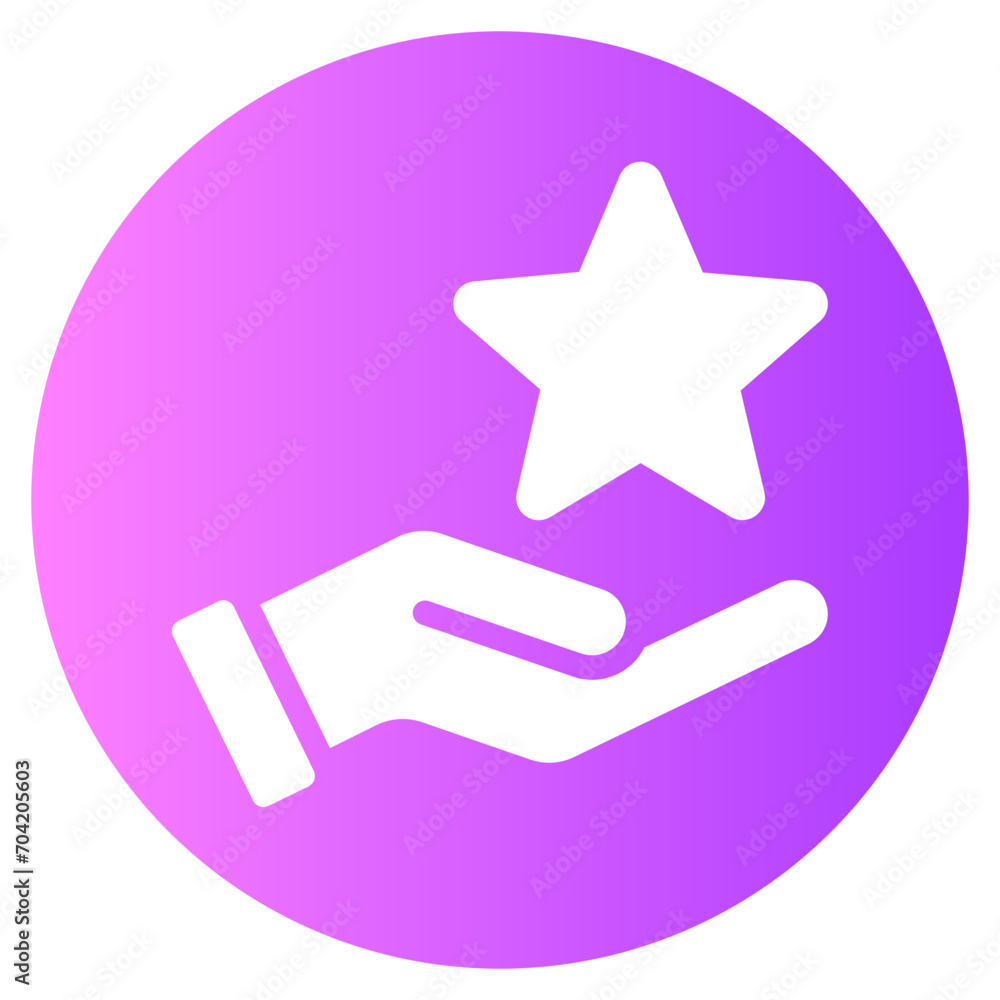 Fototapeta premium star gradient icon