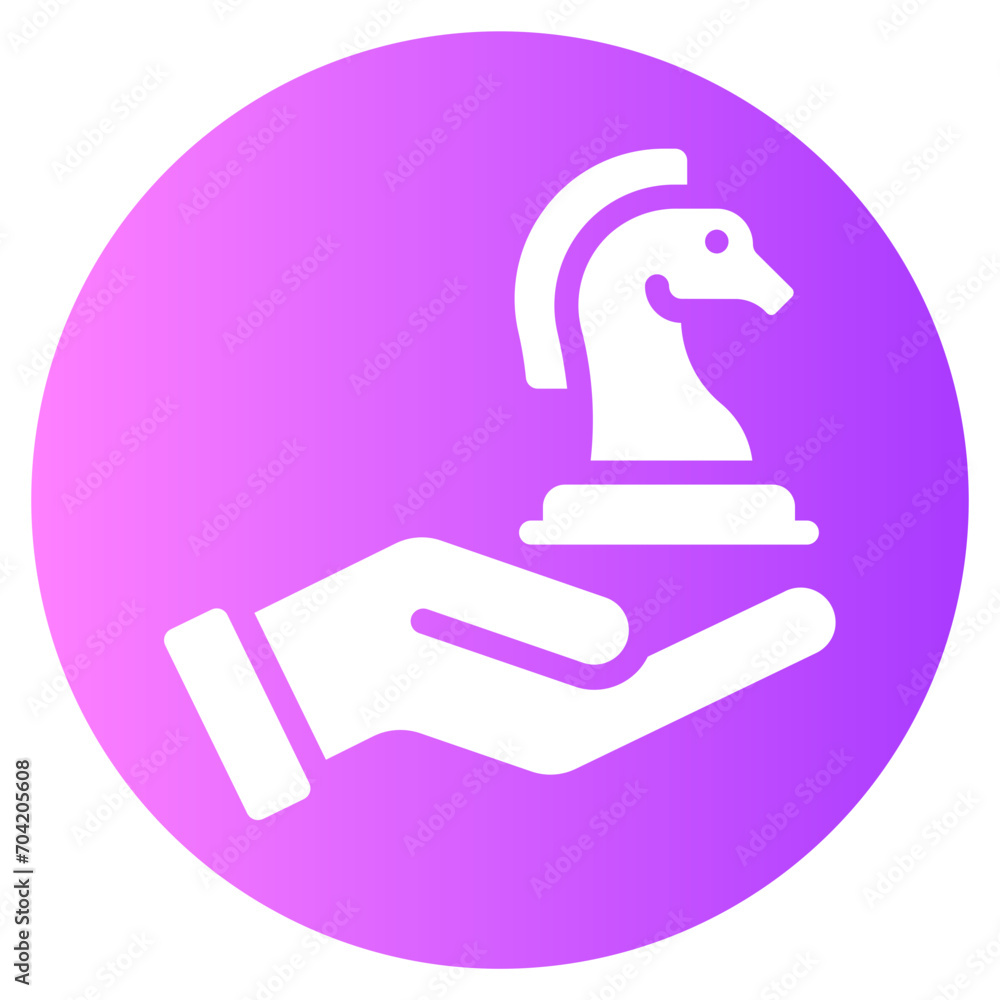 Fototapeta premium strategy gradient icon