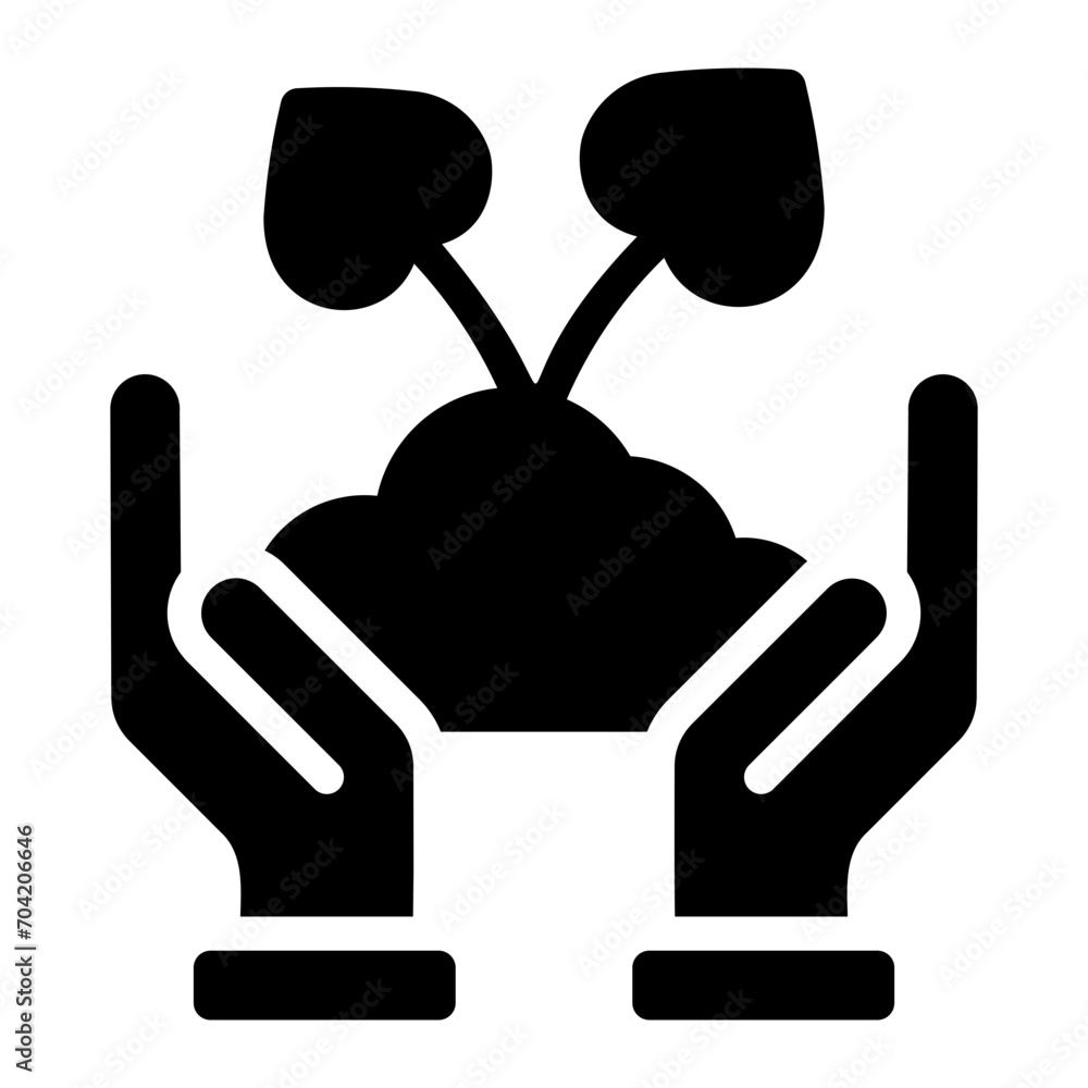 growth glyph icon growth glyph icon