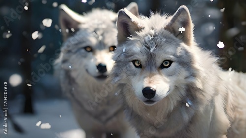 region wolf canis lupus arctos photo