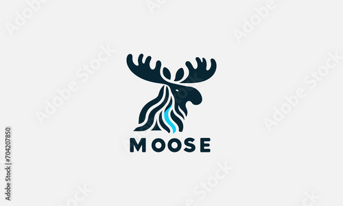 moose vector illustration logo design creative photo