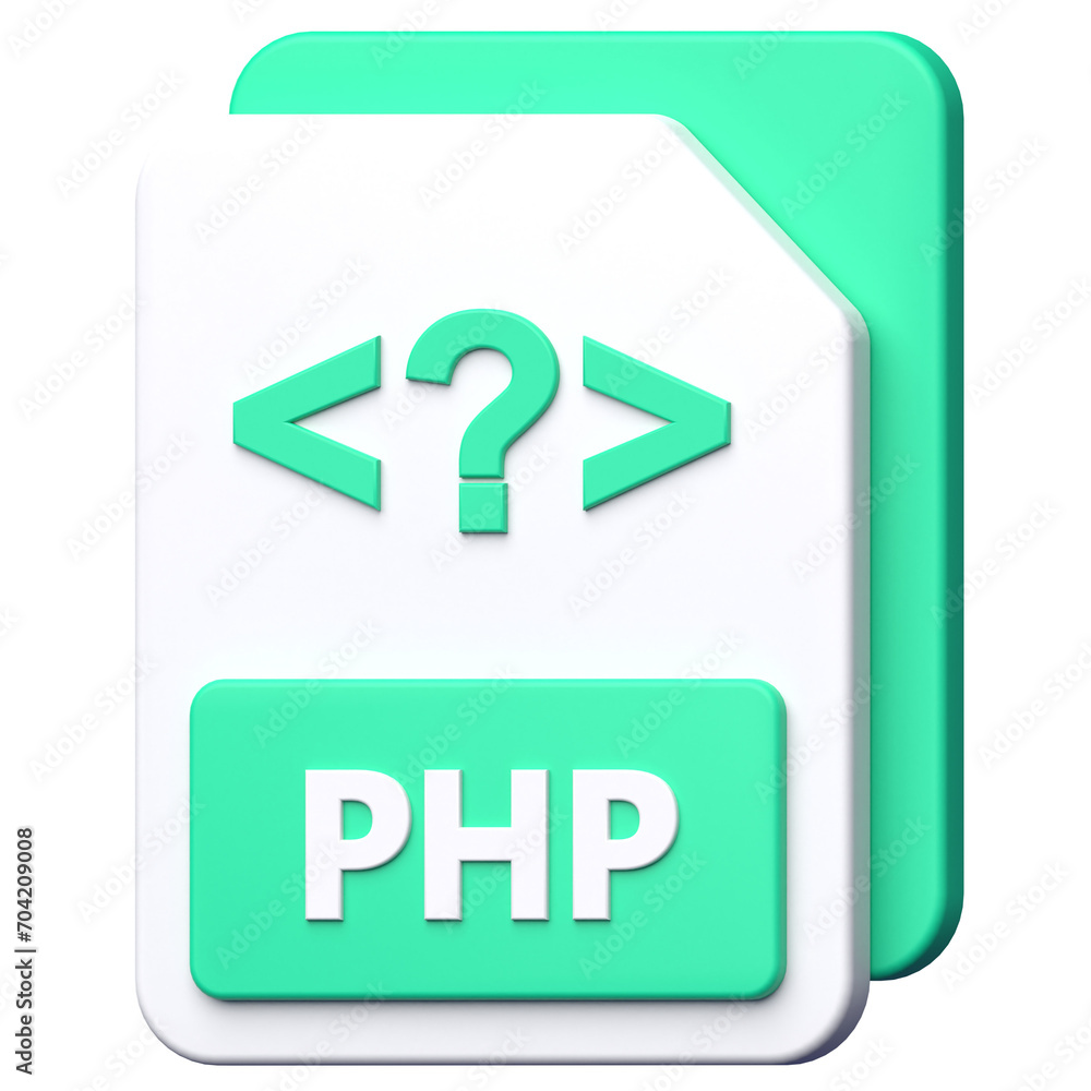 PHP File Format 3D Icon