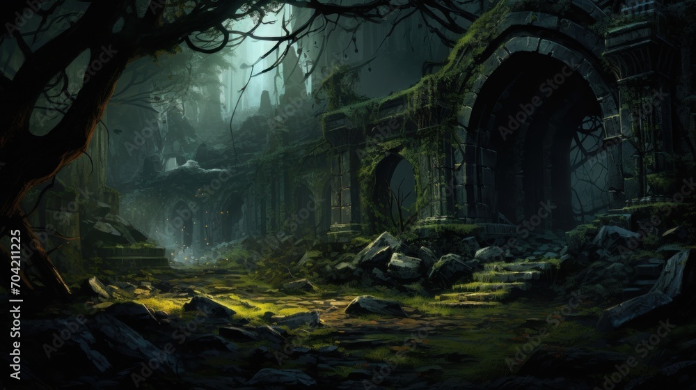 Fantasy Ruins Artwork Fantasy Ruins Artwork