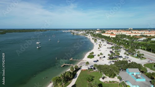 Fort Pierce Beach recreation area along the river on Treasure Coast of Florida in St. Lucie County photo