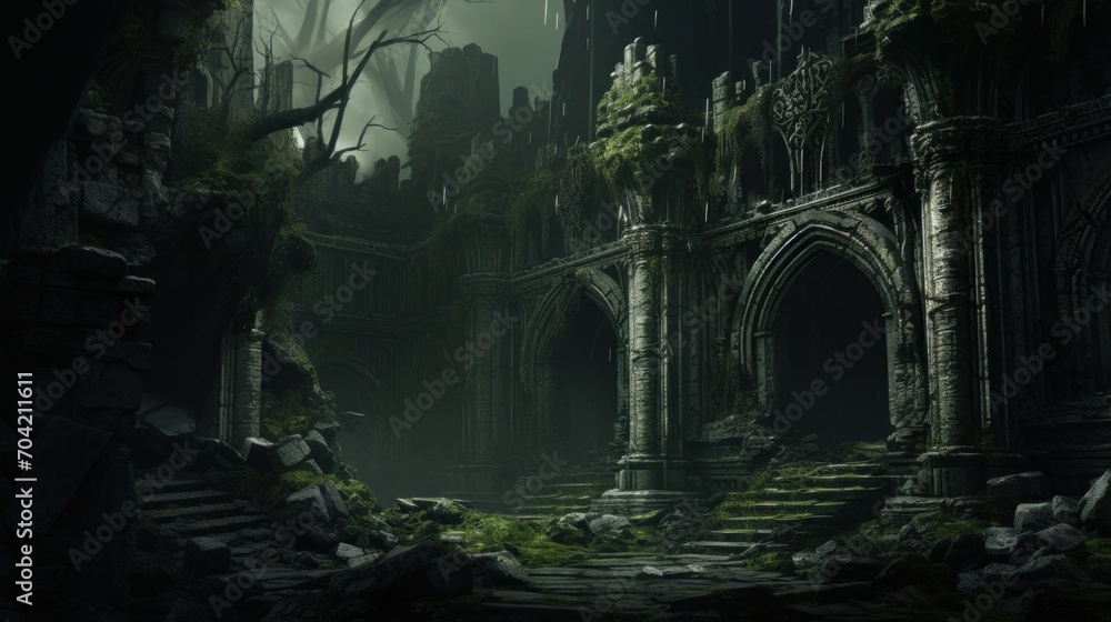 Fantasy Ruins Artwork Fantasy Ruins Artwork