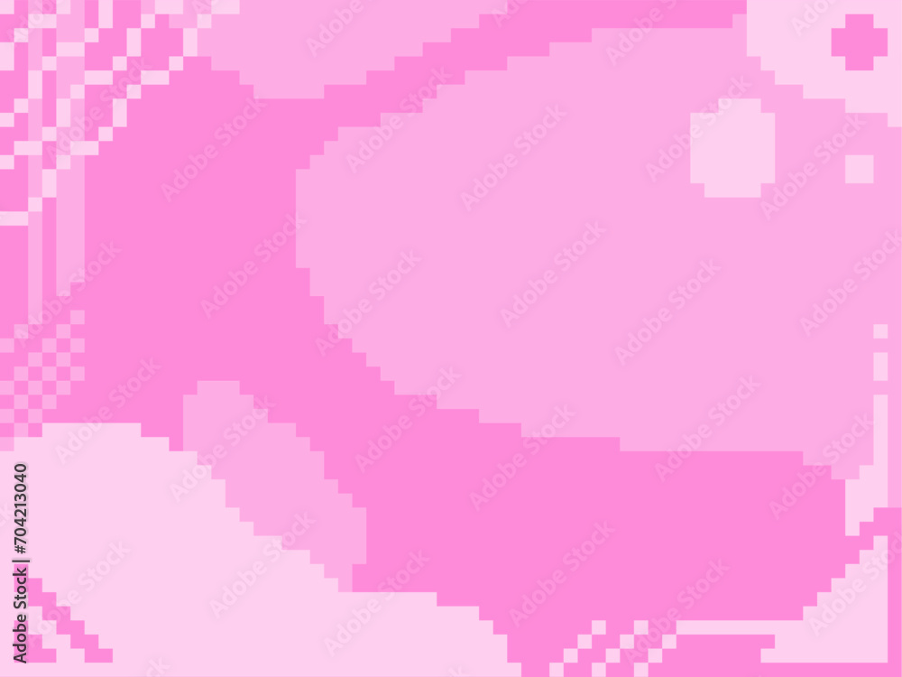 Bright Pink Abstract Solid Digital Drip Background, Pixel Art