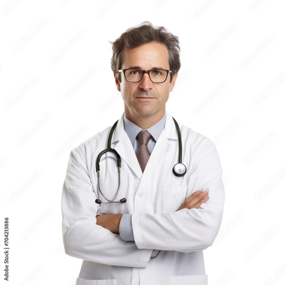 Professional specialist medical doctor transparent background