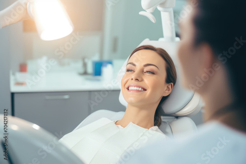 Woman at Dental Health Check