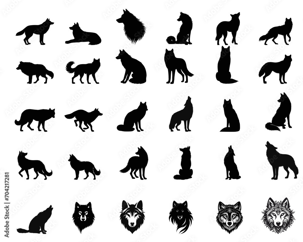Wolf SVG Bundle, Wolf Svg, Wolf Png, Wolf Head Svg, Wolf Head Png, Wolves Svg, WolvesPng, Wolf Cut File, Wolf silhouette, Wolf Clipart, Wolf Vector, Wolf Cricut, Howling Wolf svg