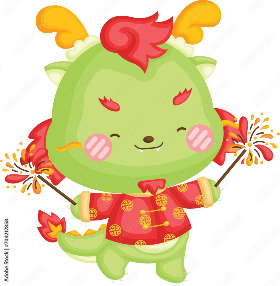 a vector of a cute dragon celebrating Chinese New Year
a vector of a cute dragon celebrating Chinese New Year