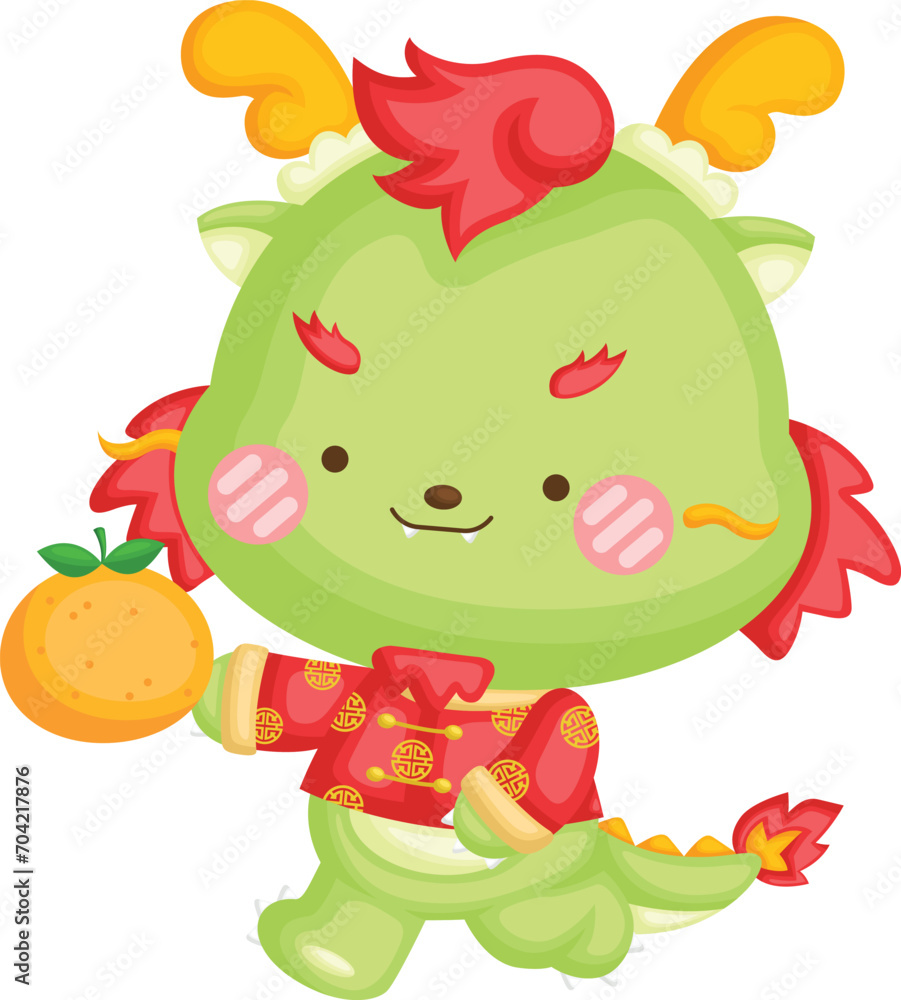 a vector of a cute dragon celebrating Chinese New Year
a vector of a cute dragon celebrating Chinese New Year