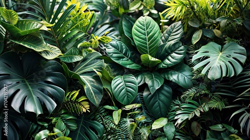 Vector Tropical Frames Green Leaves, Wallpaper Pictures, Background Hd photo