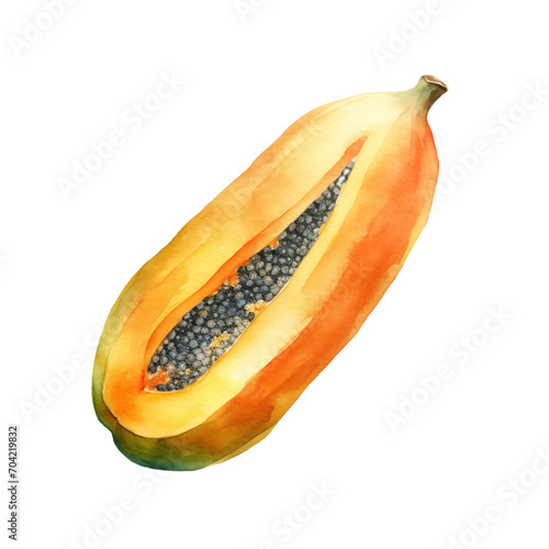 Papaya Watercolor