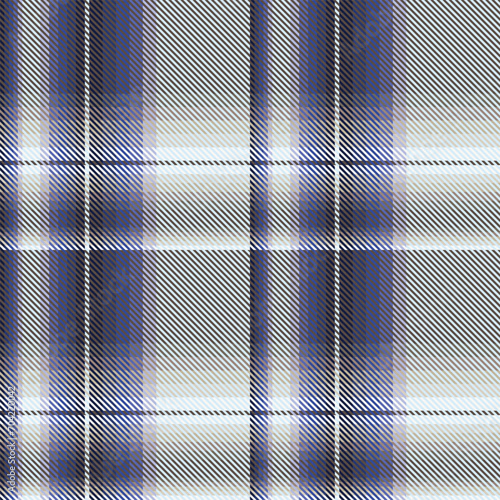 Blue Ombre Plaid textured Seamless Pattern