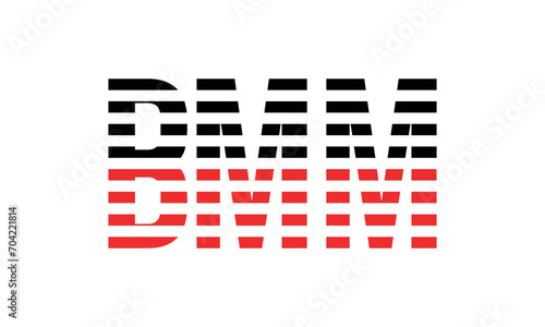 BMM three initial letter iconic line negative space minimal logo design vector template. monogram, abstract, wordmark, business, typography, minimalist, brand, company, flat, modern, unique, simple