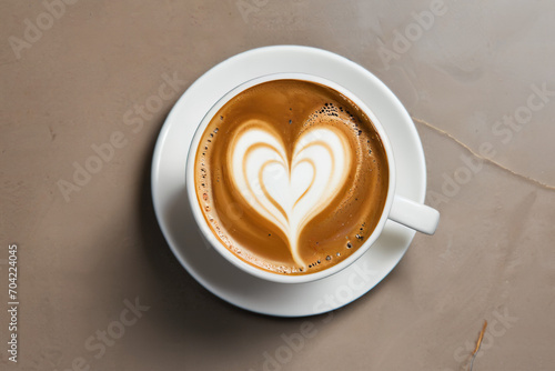 cup of coffee with heart