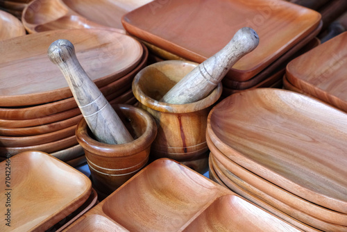Wooden kitchen utensils, Wooden Kitchen Ware in different shapes.
