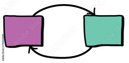 2 Step Diagram Chart Design