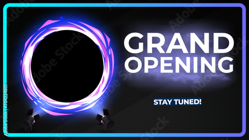 Futuristic Coming Soon Banner with Circular Brilliance and Modern Typography – Ideal for YouTube Videos, Presentations, Product Introductions, Web Pages, New Releases and much more! 