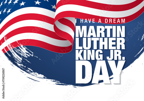 martin luther king day banner layout design vector illustration