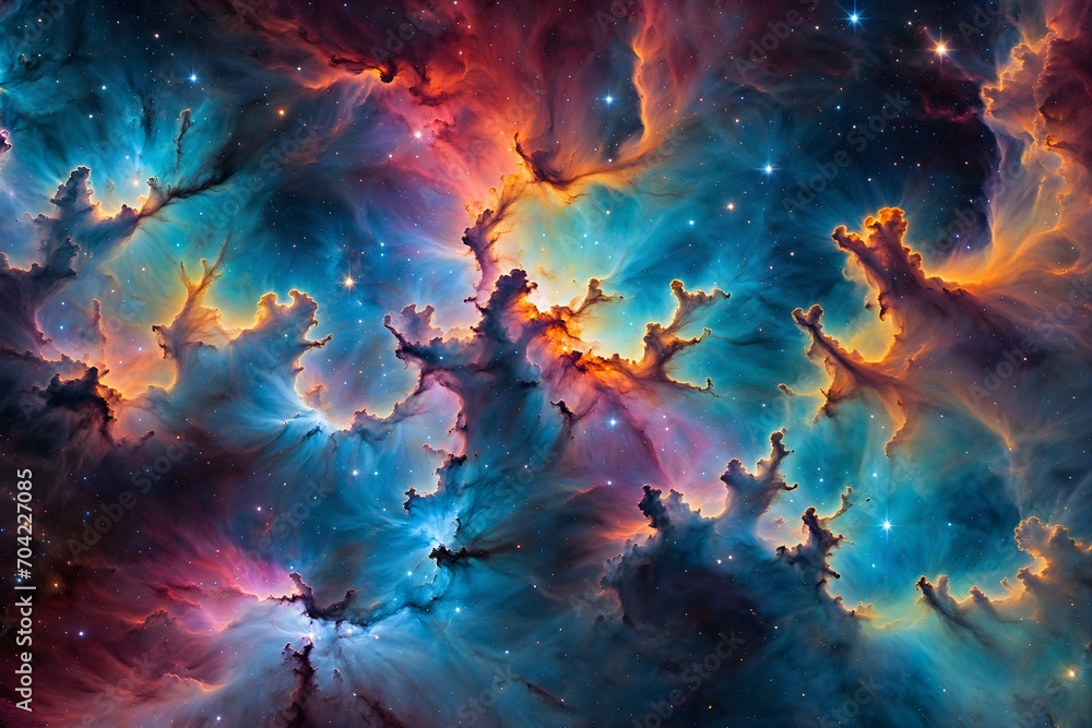 03 Colorful nebulae and stars 03 Colorful nebulae and stars