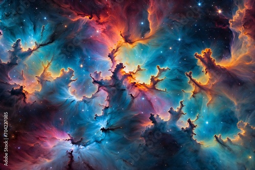 03 Colorful nebulae and stars