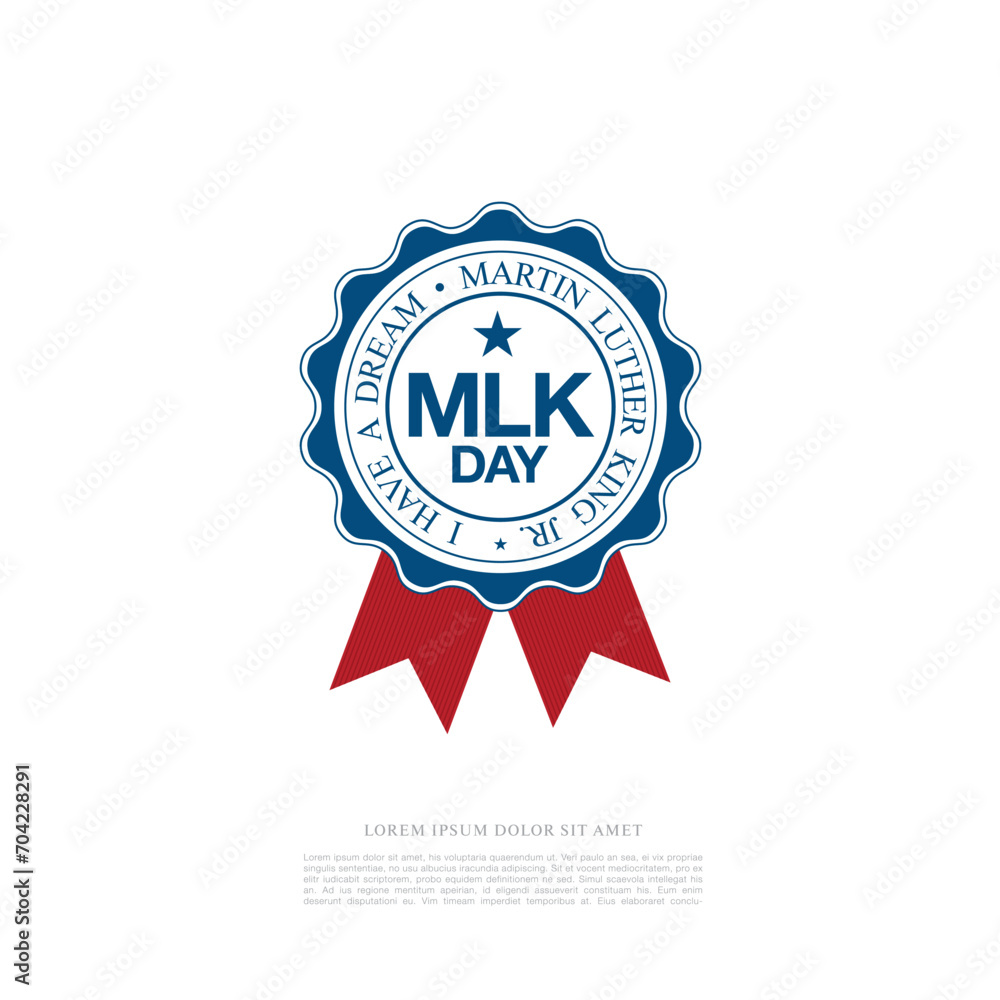 Fototapeta premium martin luther king day banner layout design, vector illustration