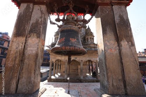 Taleju bell in Bhaktapur Durbar Square, the bell is rung during the worship of the goddess taleju photo