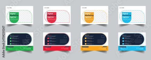 Modern Creative Corporate Post Card Template, Vector Template for Opening Invitation Editable, Professional Business Postcard Design, Event Card Design, Invitation Design, Direct Mail EDDM Template