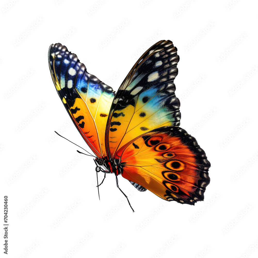 Fototapeta premium beautiful butterfly isolated on white